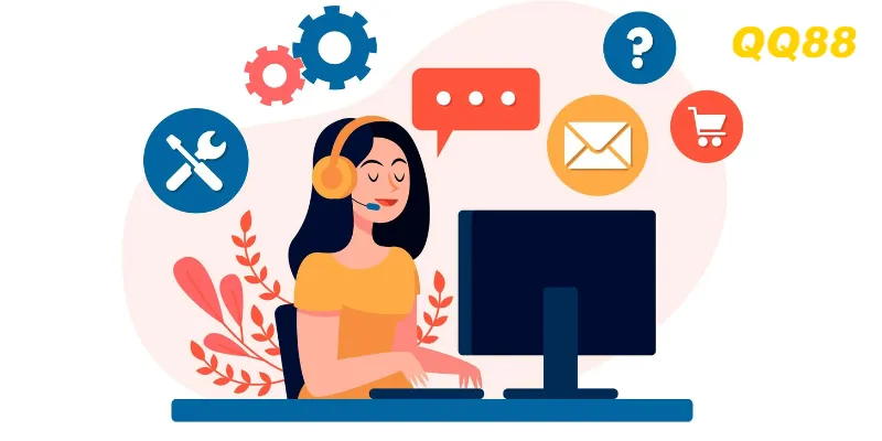 Kênh livechat của QQ88 luôn có nhân viên hỗ trợ túc trực