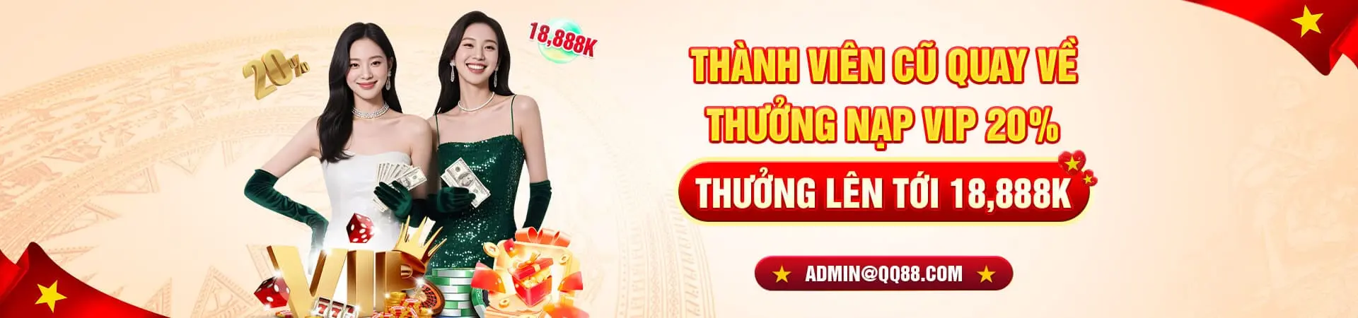 Khuyến mãi QQ88 trong tháng 5 dành cho thành viên cũ